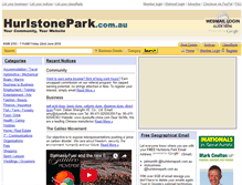 Tablet Screenshot of hurlstonepark.com.au